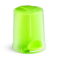 Transparent Pedal Bin (5 Ltr) (Green)